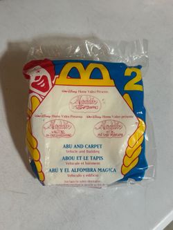 1996 McDonalds Aladdin King of Thieves #2 Abu and Carpet NIB