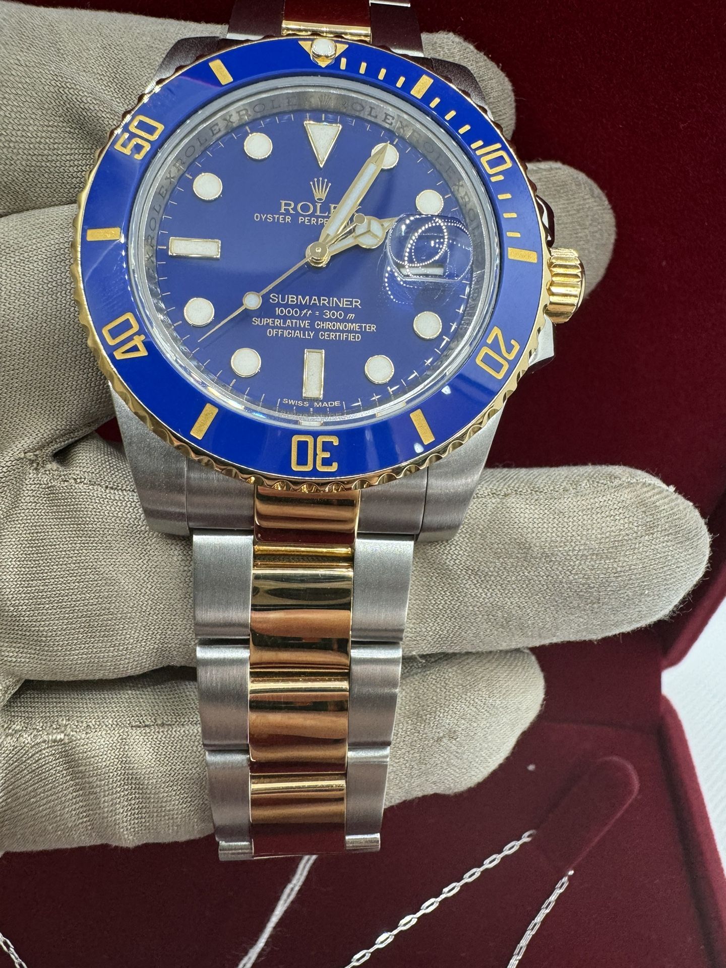 116613LB Rolex Submariner 40 Bluesy Stick