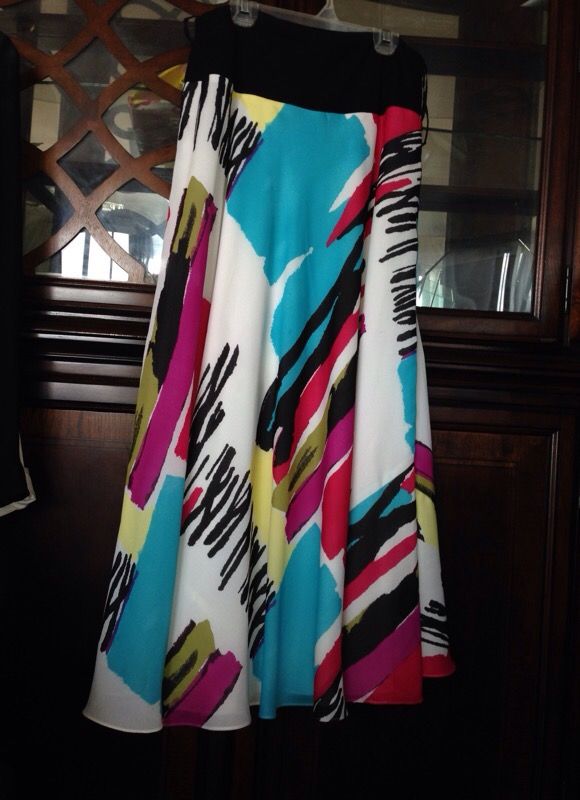 JONES NEW YORK Collection. Maxi Skirt Multi Colors, Size M