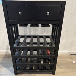 Simple Living Pinot Wood 20-bottle Bar Cabinet