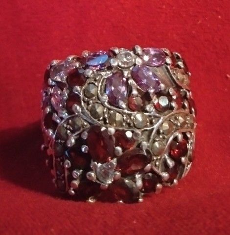 925.Silver Multicolored Gemstones Ring,All Products : American Fashion Style Bags On Sale