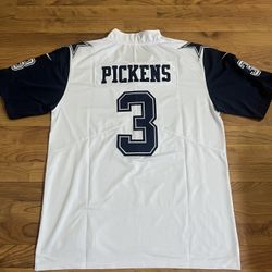 Dallas Cowboys White Color Rush George Pickens Jersey