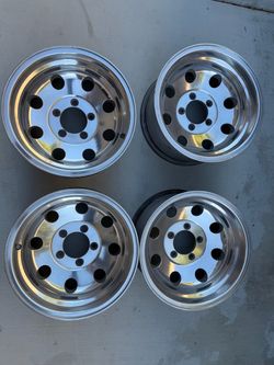 Chevy Truck Wheels 15”x8” Aluminum 5 lug