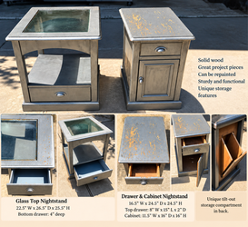 SOLID WOOD TABLES THAT ARE READY FOR A REDO- CUSTOMIZE THEM ANY WAY YOU WANT