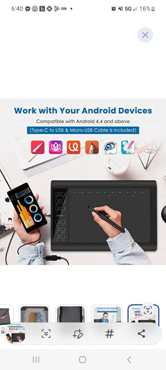 XOPPOX Graphics Drawing Tablet 10 x 6 Inch