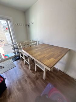 Barstool table and  4 chair set.
