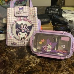 Brand New Kuromi Lunch Bag And Stainless Steel Bento Box