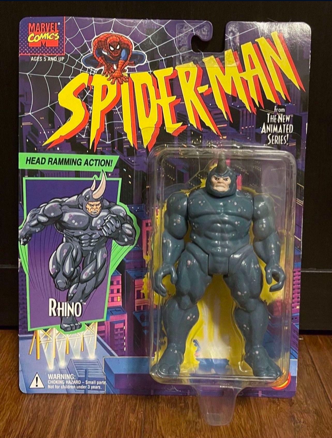 Marvel Spider-Man 1994 Toybiz Rhino Action Figure