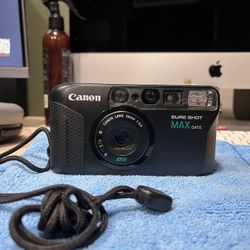 Canon Sure Shot Max Date 35mm Film Camera (Untested)