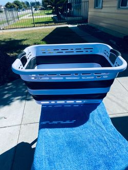 laundry basket ( collapsible ). NEW