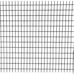 3 ft. x 50 ft. Black PVC Coated Welded Wire Fence with Mesh Size 1/2 in.