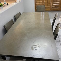 Dining Tablle With 6 Chairs (Adjustable Table) $300 OBO