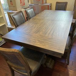 Dining Room Table And Six Chairs