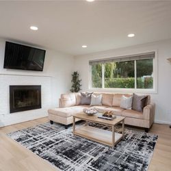 Beige Velvet Sectional 