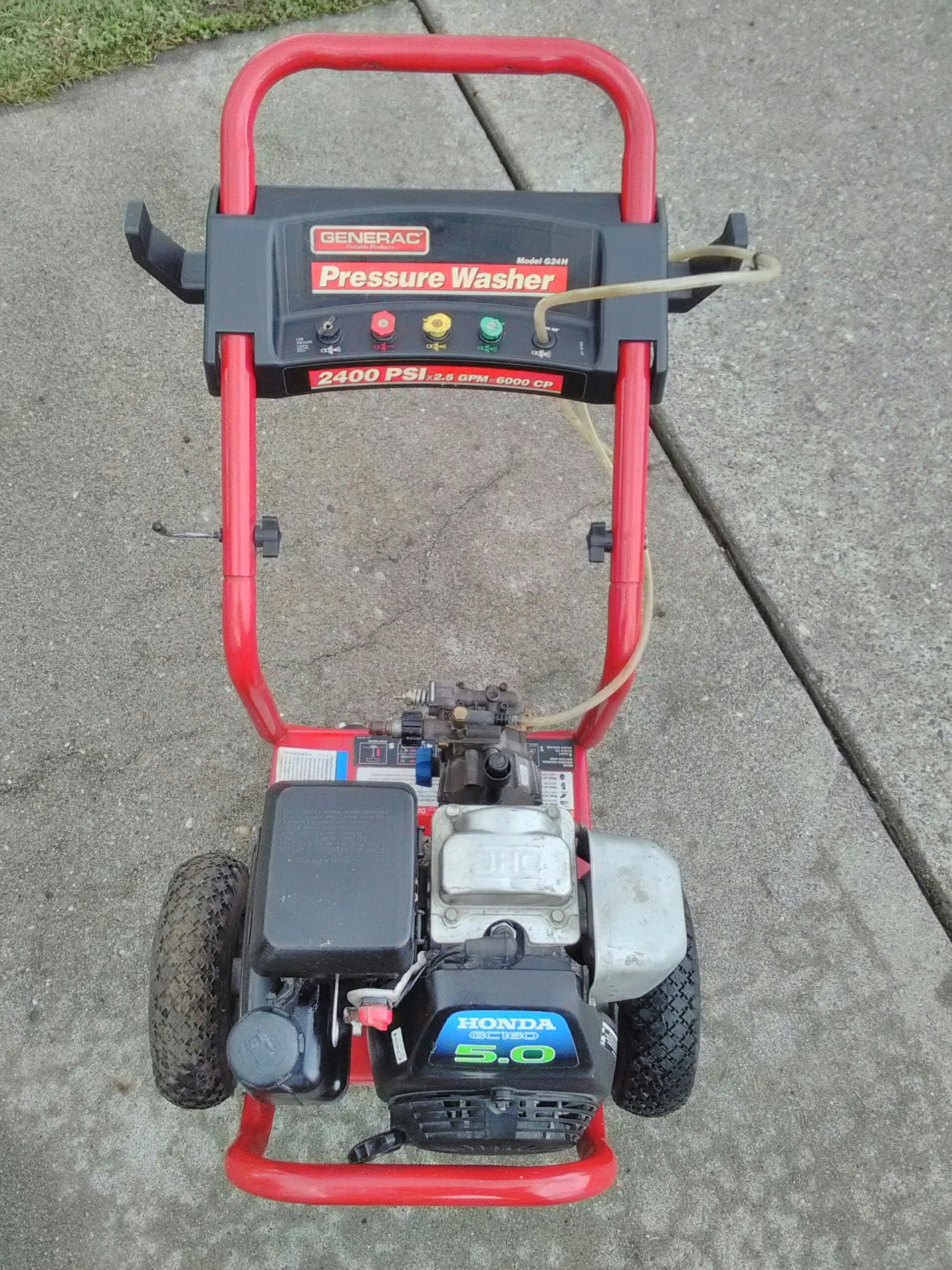 Generac 2400 Psi Pressure Washer With Honda Engine As Is For Sale In 