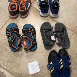 Boys Shoes, Size 11, Sneakers, Cleats, Sandals, Rain Boots, & Snow Boots