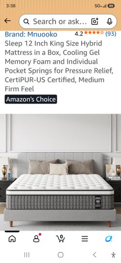 Brand new king size mattress 12 inch