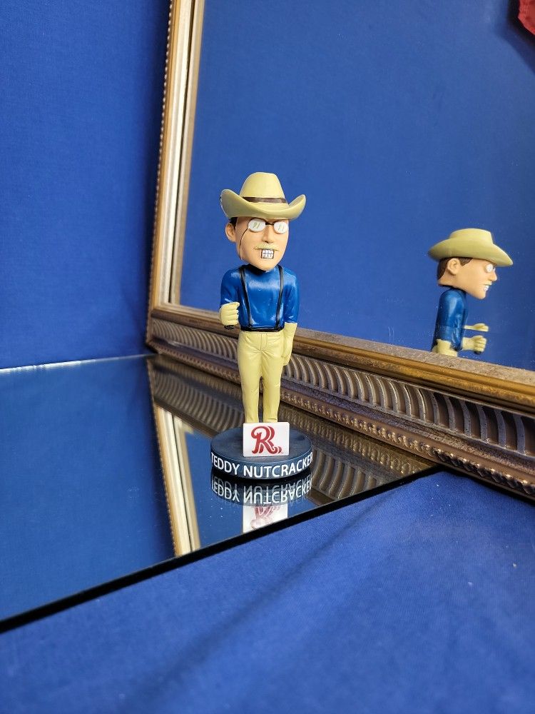 2019 Frisco Roughriders Teddy Roosevelt Nutcracker Bobblehead SGA Texas Rangers