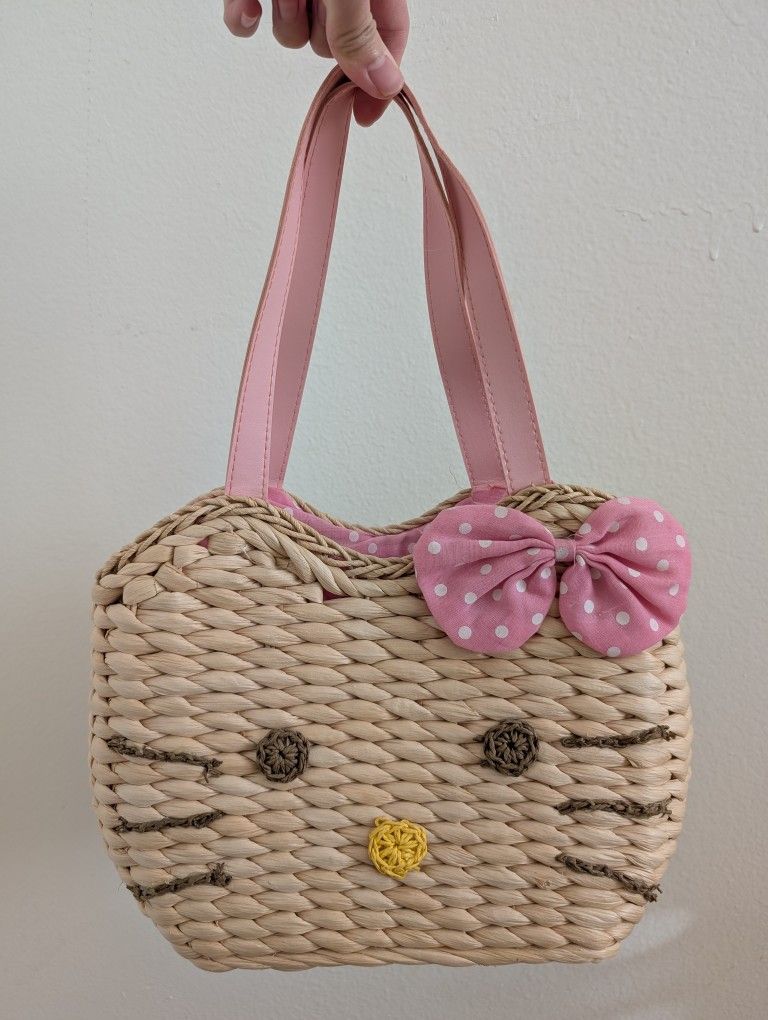 Hello Kitty Woven Purse, Shoulder Bag, Handbag