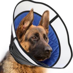 Manificent Dog Cone Collar for Dog After Surgery, Soft Recovery Cone for Medium Large Dog, Prevent Pet Puppy Bite Licking Scratching Touching, Help Do