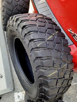 Two Pair of 32" BFGoodrich Baja Champion KM3 Mud-Terrain T/A LT255/75R17 Tires – 95% TREAD