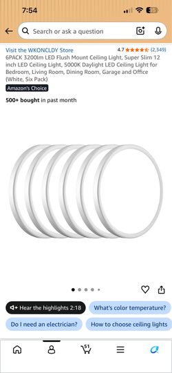 Flush mount ceiling lights