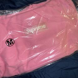 Supreme FW21 Pink Box Logo Hoodie