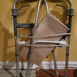 Adjustable Folding Walker with Wheels