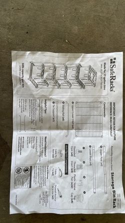 Safe Racks 27 gallon bins