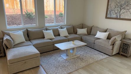 Chenille 167.5" Oversized Modular Couch