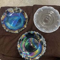 Carnival Glass Plates