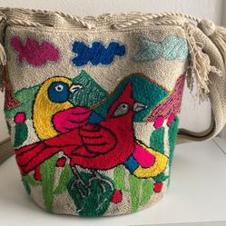 Wuitusu Handmade Punch-needle Wayuu Mochila Bag