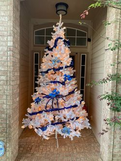 Big White Pre-Lit Artificial Christmas Tree