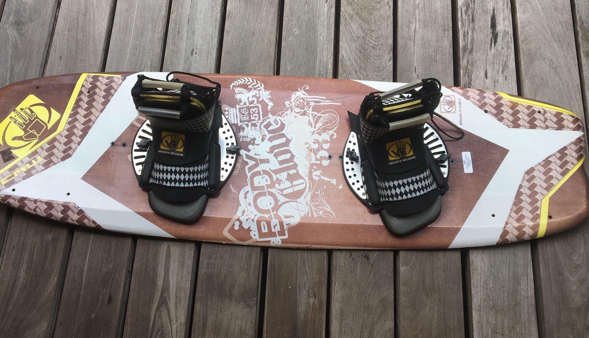 Body Glove 53 wakeboard with boots and bindings