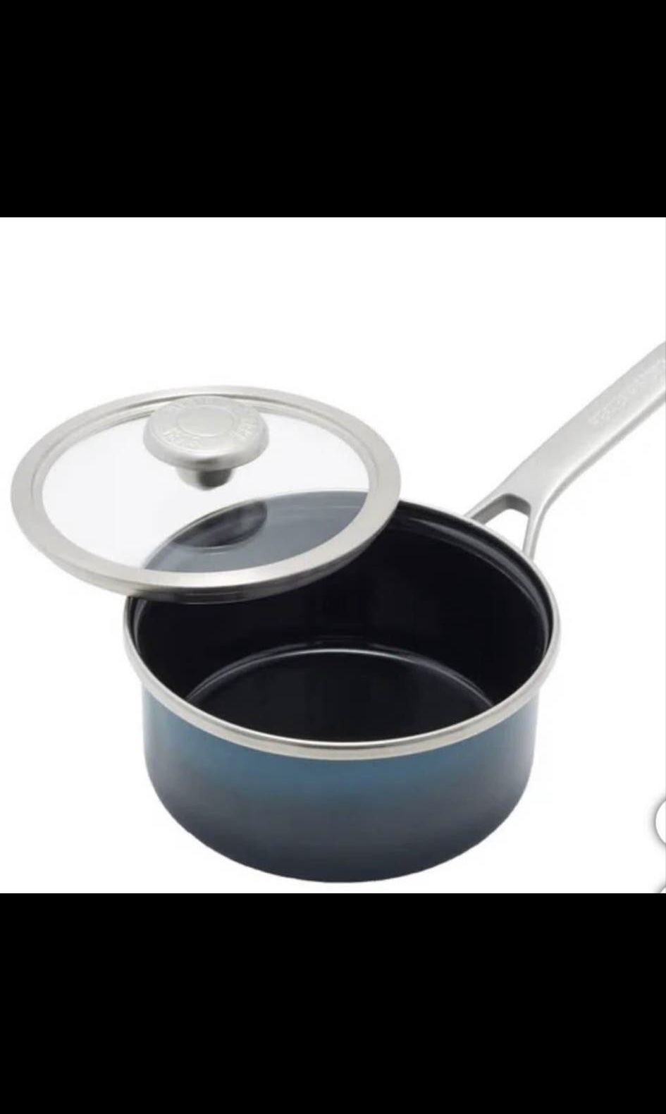 Merten & Storck Steel Core Enameled 1.4QT Saucepan with Lid