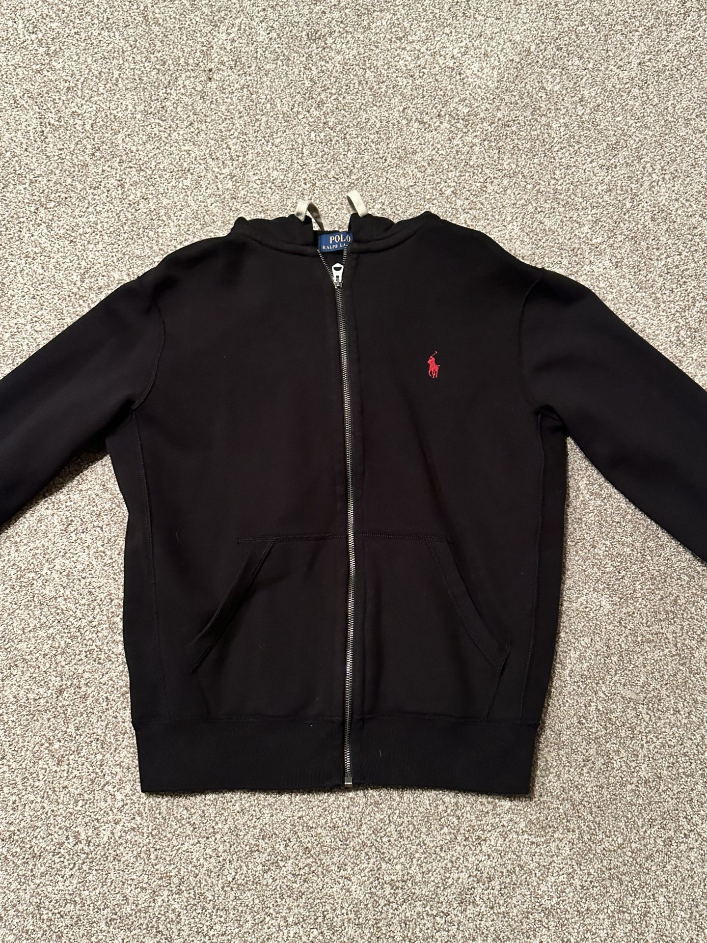 Black & red Ralph Lauren zip-up hoodie