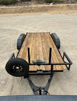 16ft flatbed trailer dual axel