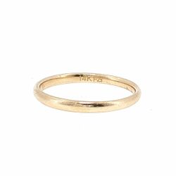 Woman’s Ladies 14k Yellow Gold Classic Thin 2.2mm Wedding or Stacking Band Ring Size 7 GP3134709