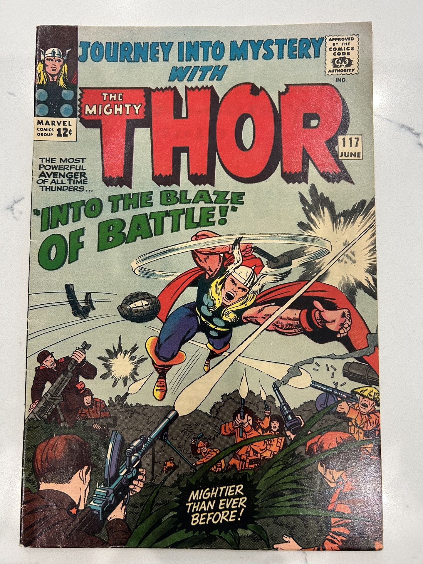 Journey Into Mystery #117 Marvel Mighty Thor π 1st App Appearance Odinsword, 1965, VG+