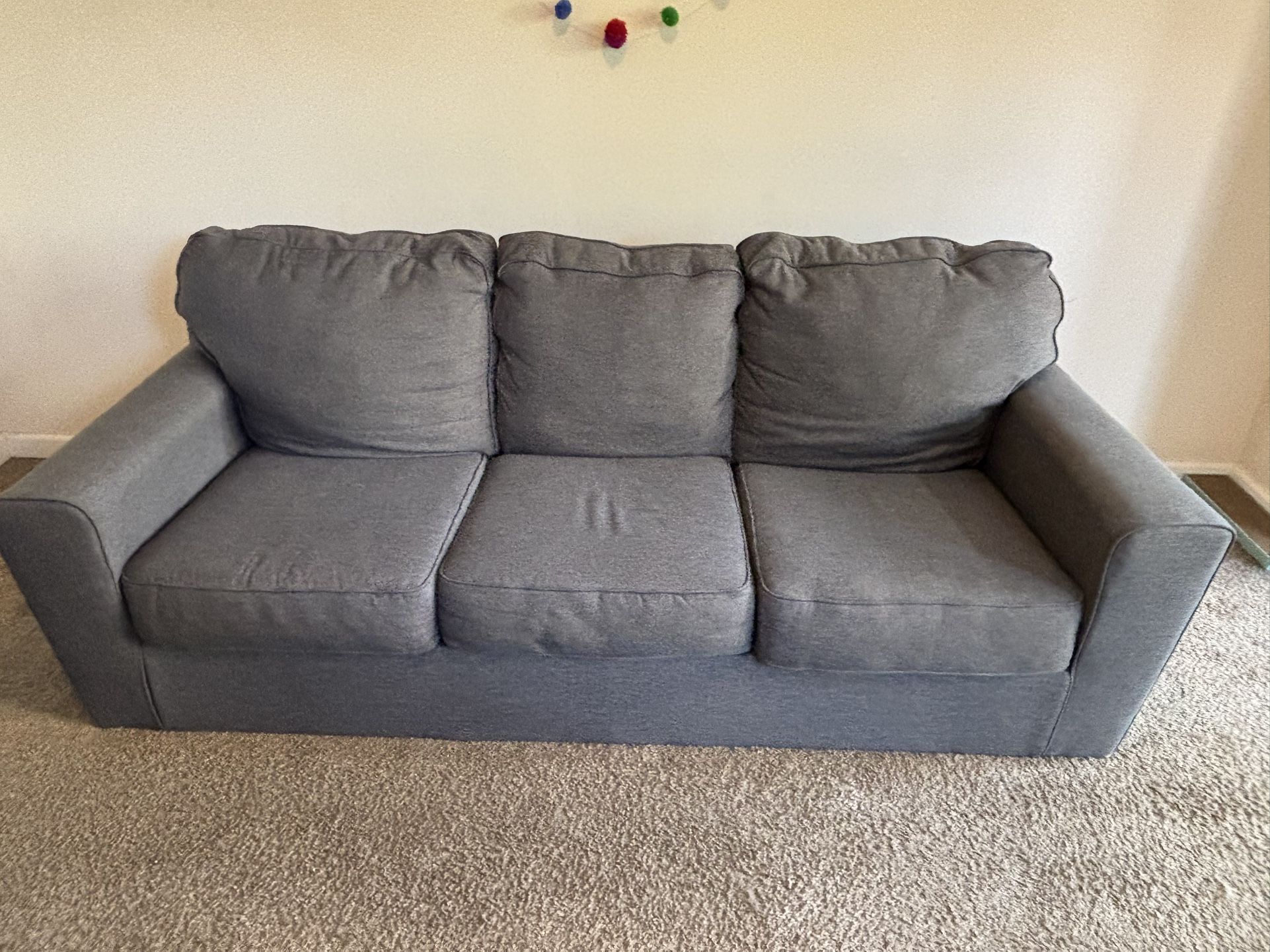 Three Seat Grey Sofa