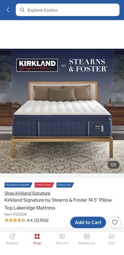 QUEEN Kirkland Signature by Stearns & Foster Lakeridge Mattress