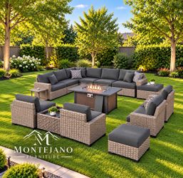 Patio furniture set with Fire pit