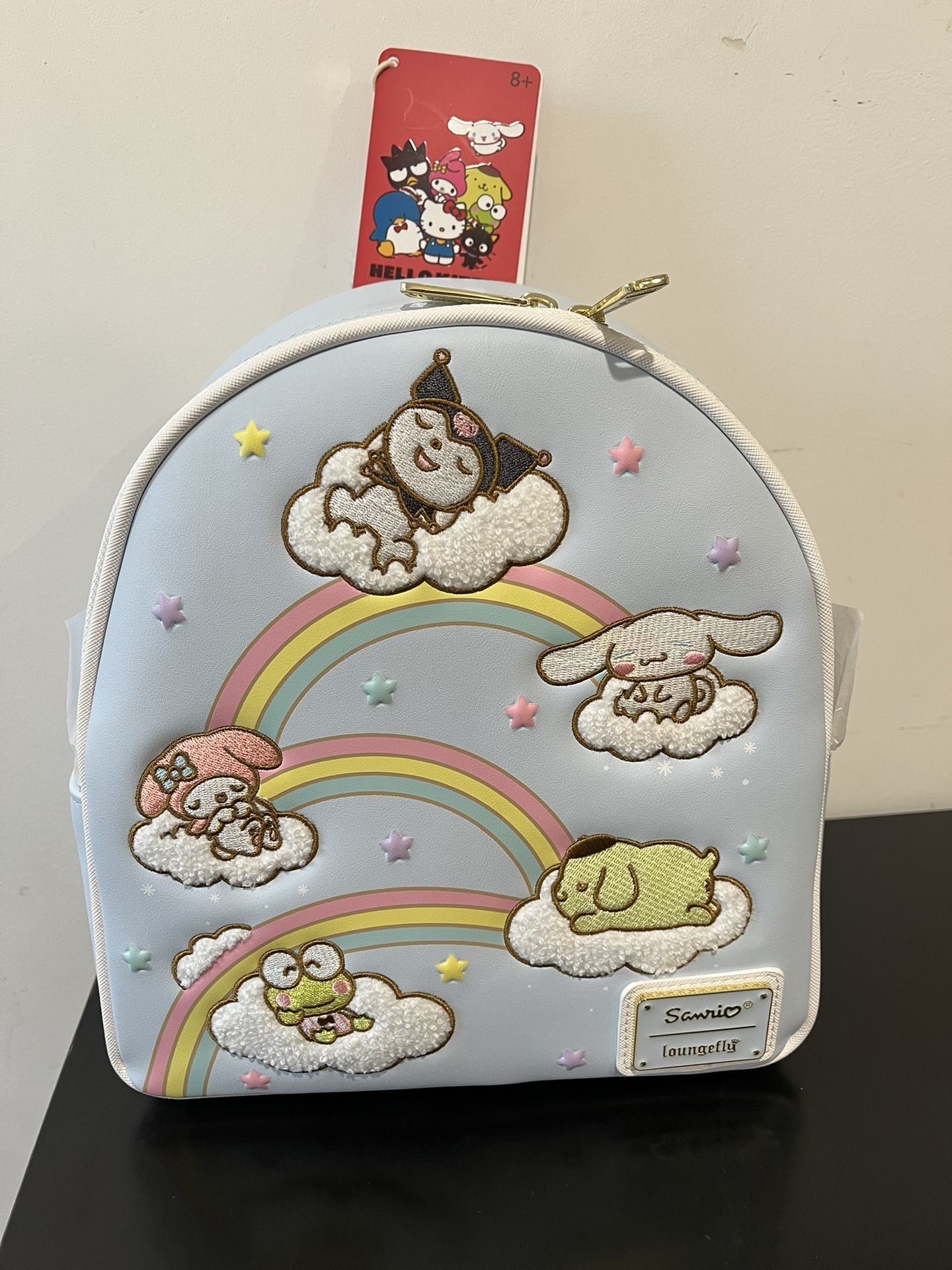 Loungefly Sanrio Hello Kitty and Friends Rainbow Clouds Mini Backpack Anime Merch Loungefly Sanrio Hello Kitty and Friends Rainbow  main image 4