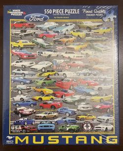 White Mountain 50 Year Anniversary Ford Mustang 550 PC Puzzle