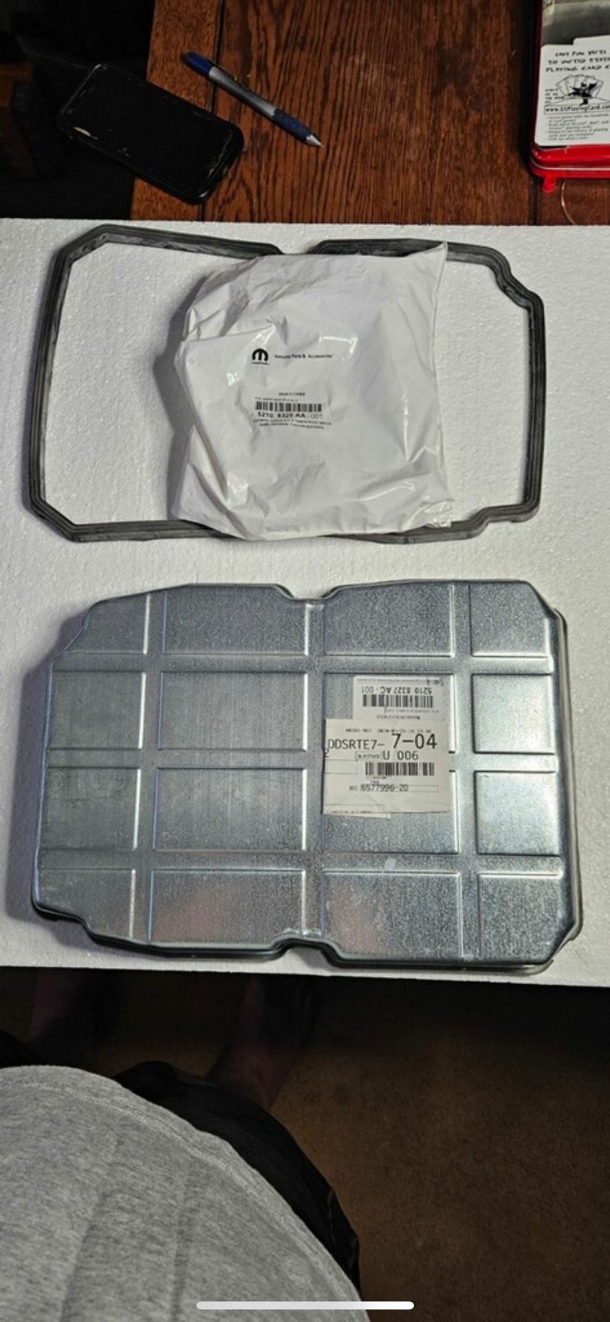 05-18 Jeep Dodge NAG ONLY Transmission Oil Pan, Gasket, & Fluid Filter Kit OEM BRAND NEW. Ended up selling the car