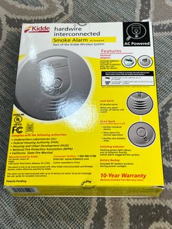Kidde hardwire interconnected Smoke Alarm Ac Powered Part of the Kidde Wireless System AC Powered Kidde Features Universal Adaptors Enclosed adaptors 