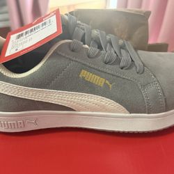 Grey Puma Steel Toe Shoes