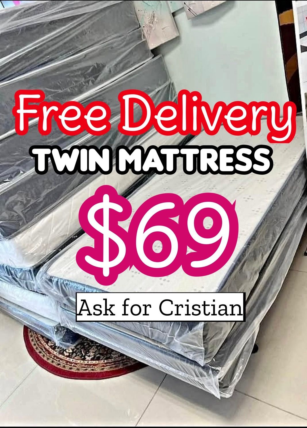 New mattresses Twin mattress Colchon individual Colchones nuevos Twin beds Camas twin