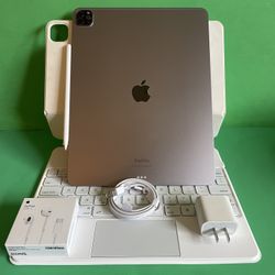 Apple IPad Pro 12.9” 6th Generation (M2 chip / Liquid XDR display/ 2022 ) 128gb with keyboard, pen & Accessories (256gb 899 / 512Gb $1199 / 1TB $1399)