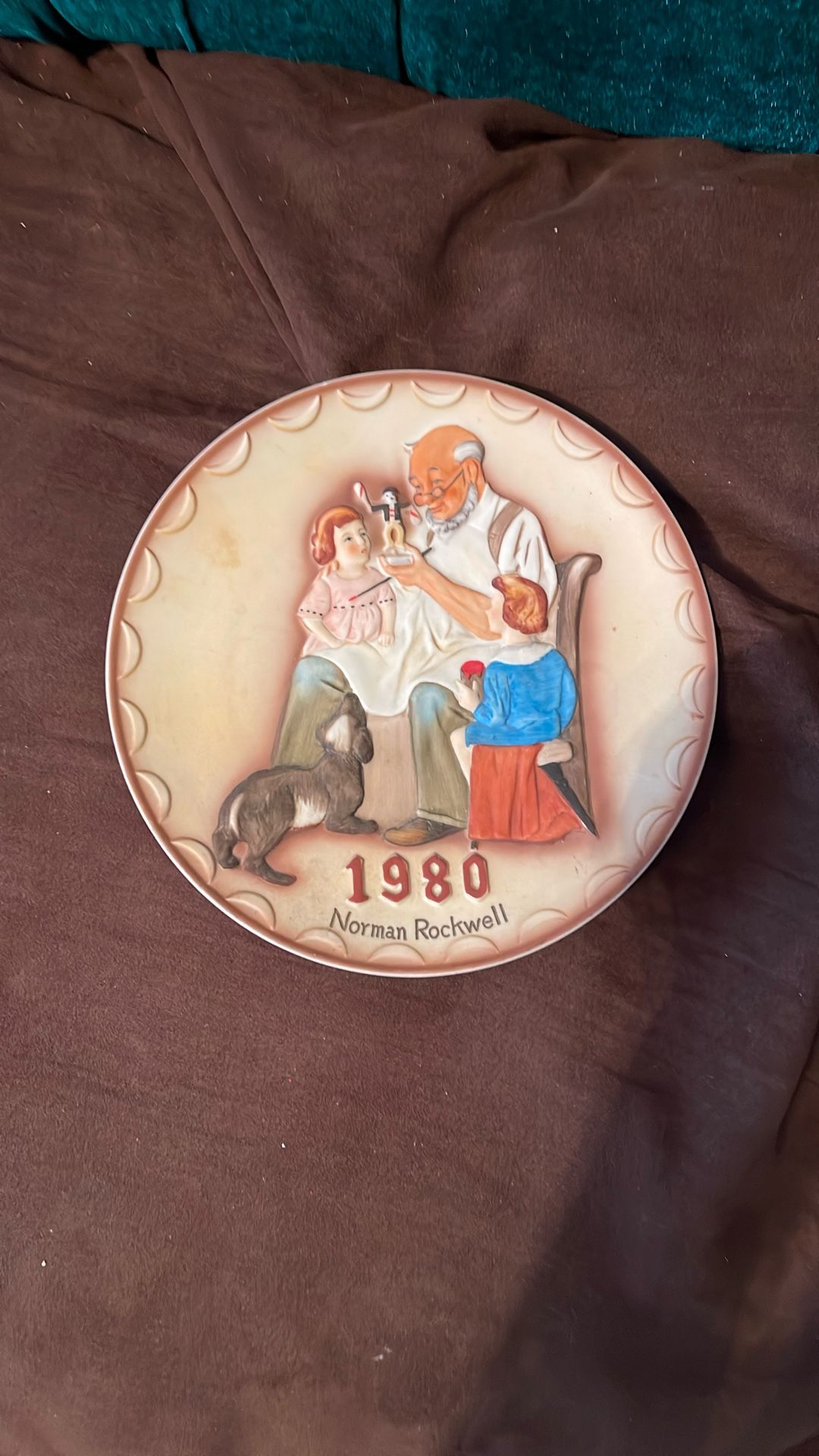 “The Toy Maker” 1980 Plate By Norman Rockwell 